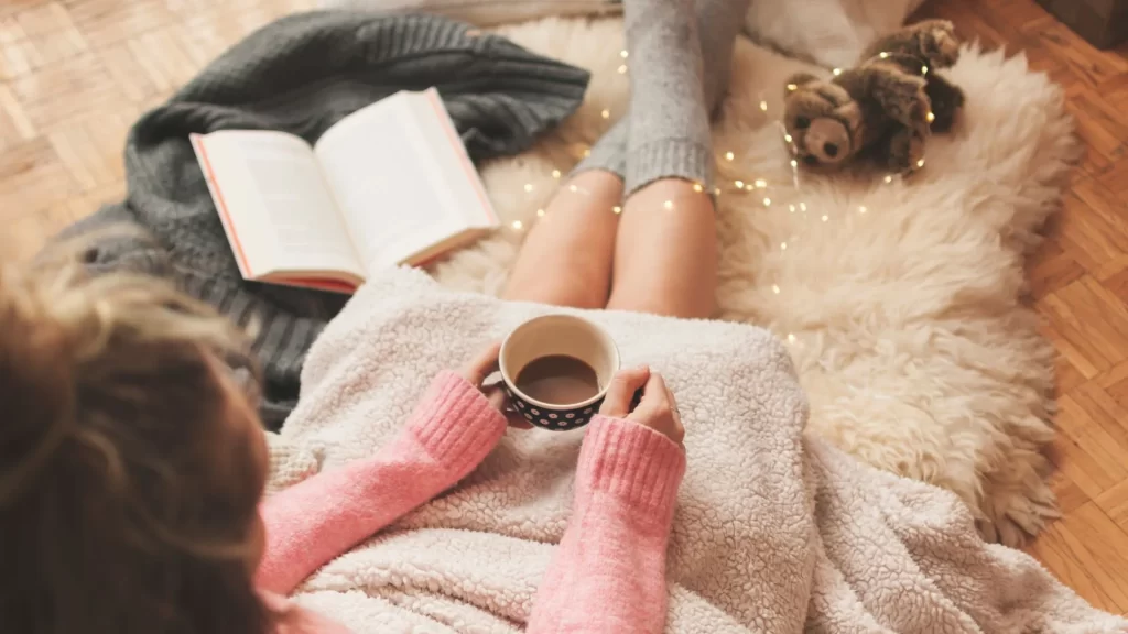 cosy reading to enhance self-care and improve your life