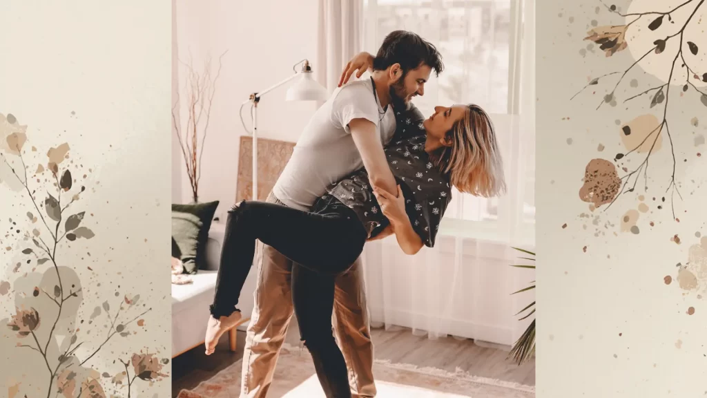 romantic slow dance couple